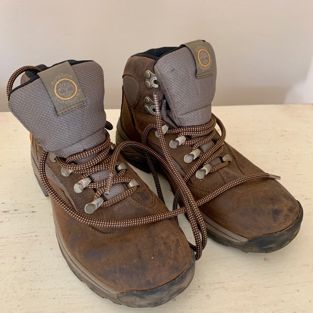 Timberland Goretex Brown Hiking Boots Size 7